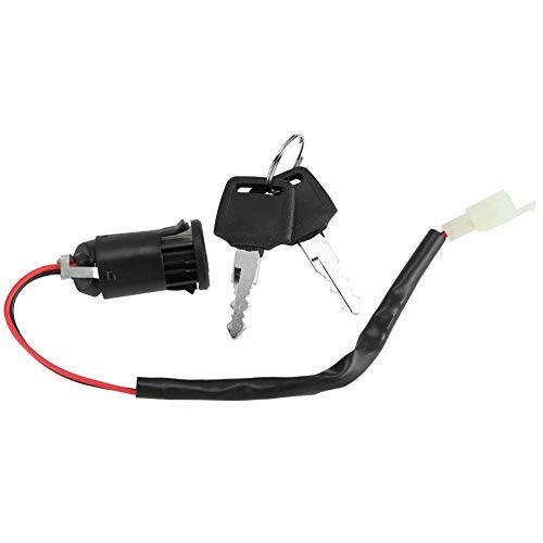 Ignition Switch Key Set, 2 Positions On and Off, Plastic, Direct Replacement,