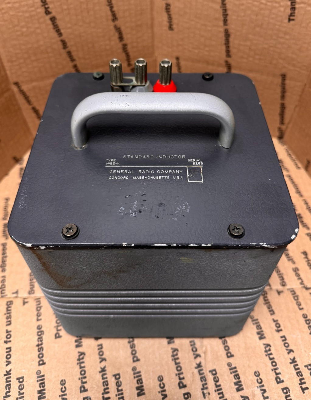 GR GENERAL RADIO COMPANY STARDARD INDUCTOR TYPE 1482-K 50mH 0.1% (PARTS)