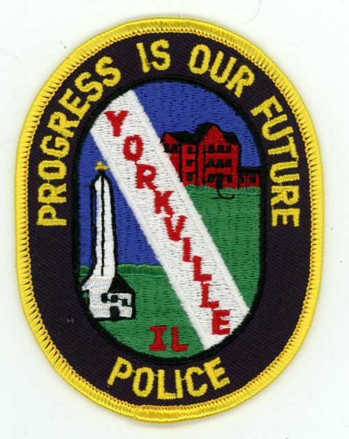 ILLINOIS IL YORKVILLE POLICE NICE SHOULDER PATCH SHERIFF
