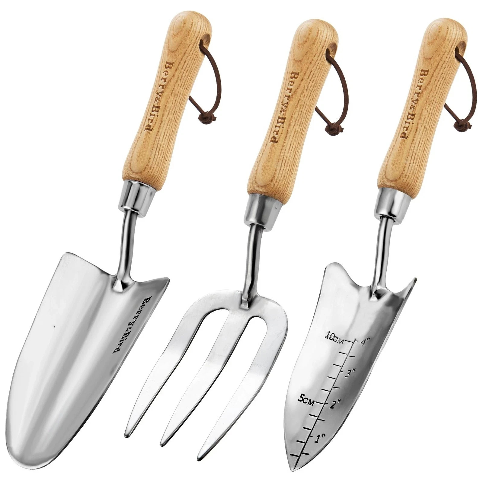 Berry&Bird Garden Tool Set- 3PCS Stainless Steel Gardening Hand