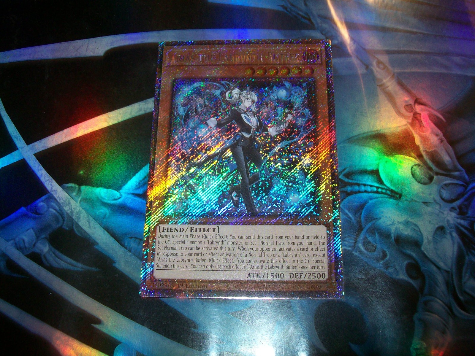 Arias the Labrynth Butler 1st Edition Platinum Secret Rare RA05-EN028 Yu-Gi-Oh!