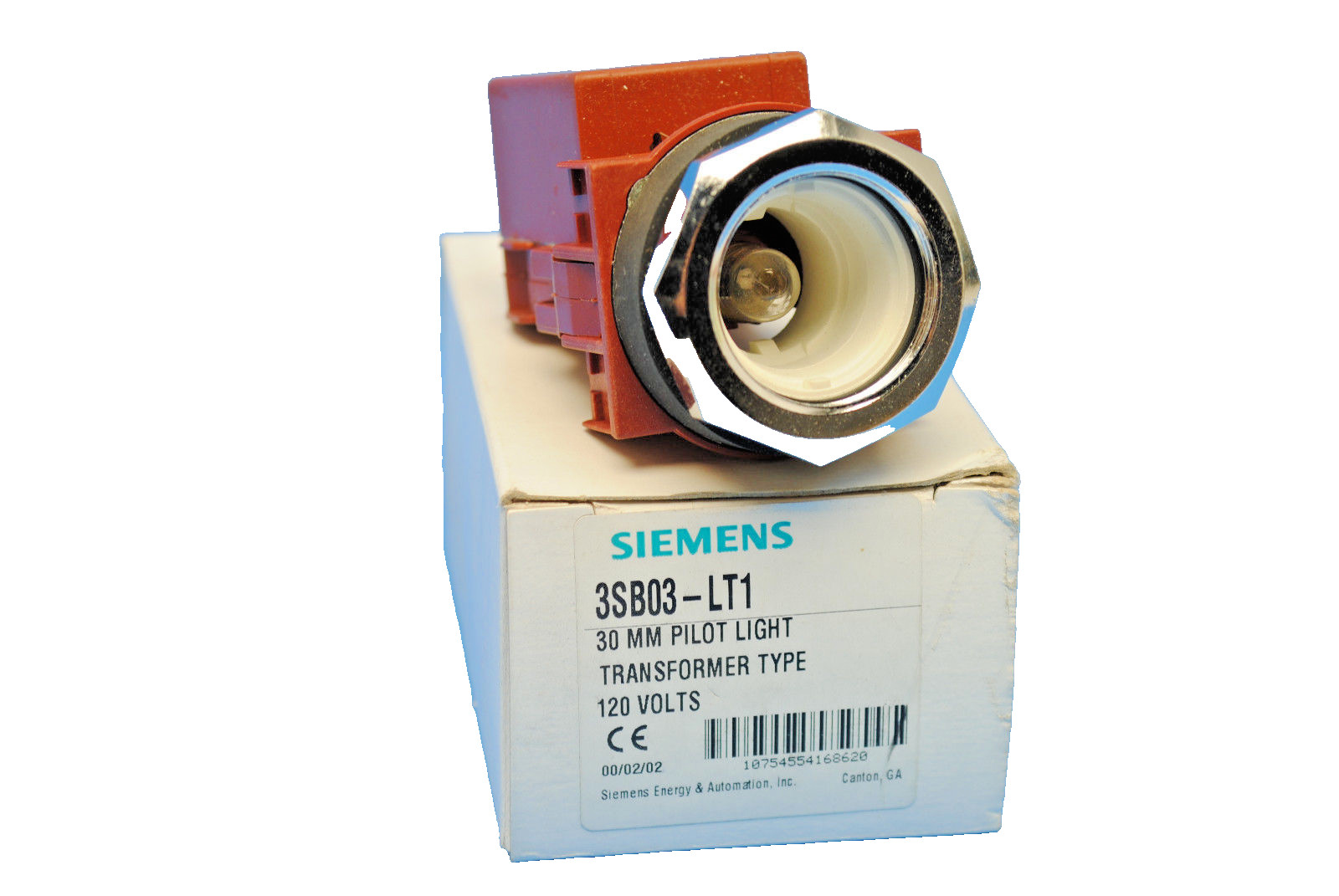 1 Pc Siemens 3SB03-LT1 30mm 120V Pilot Light Transformer Type Without Lens New