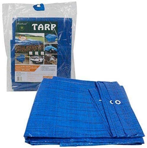 10 ft X 12 ft Waterproof Multi Purpose Water Proof Blue Tarp Poly Cover for R...