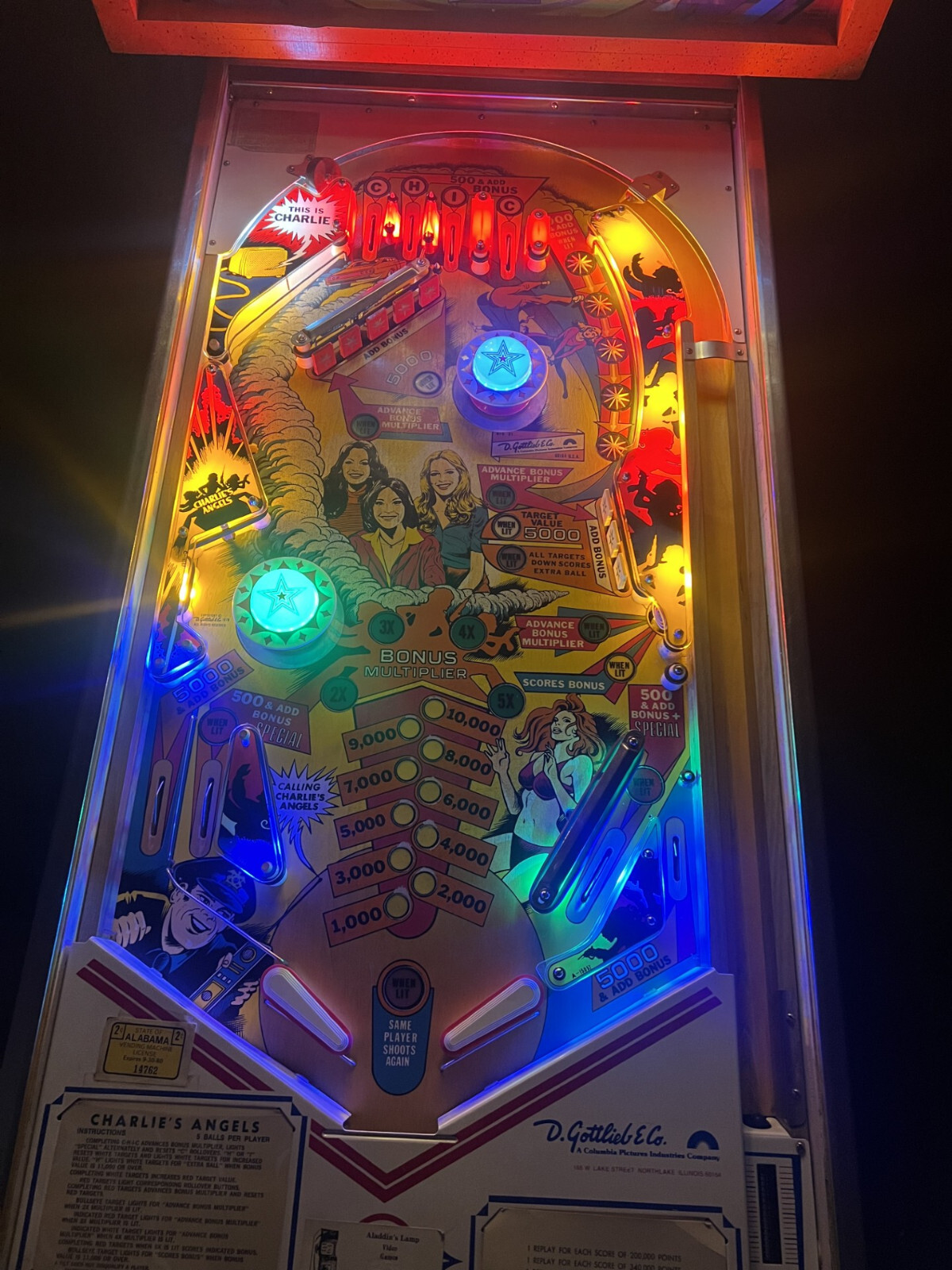 CHARLES ANGLES- NON GHOSTING Lighting Kit custom SUPER BRIGHT PINBALL LED KIT