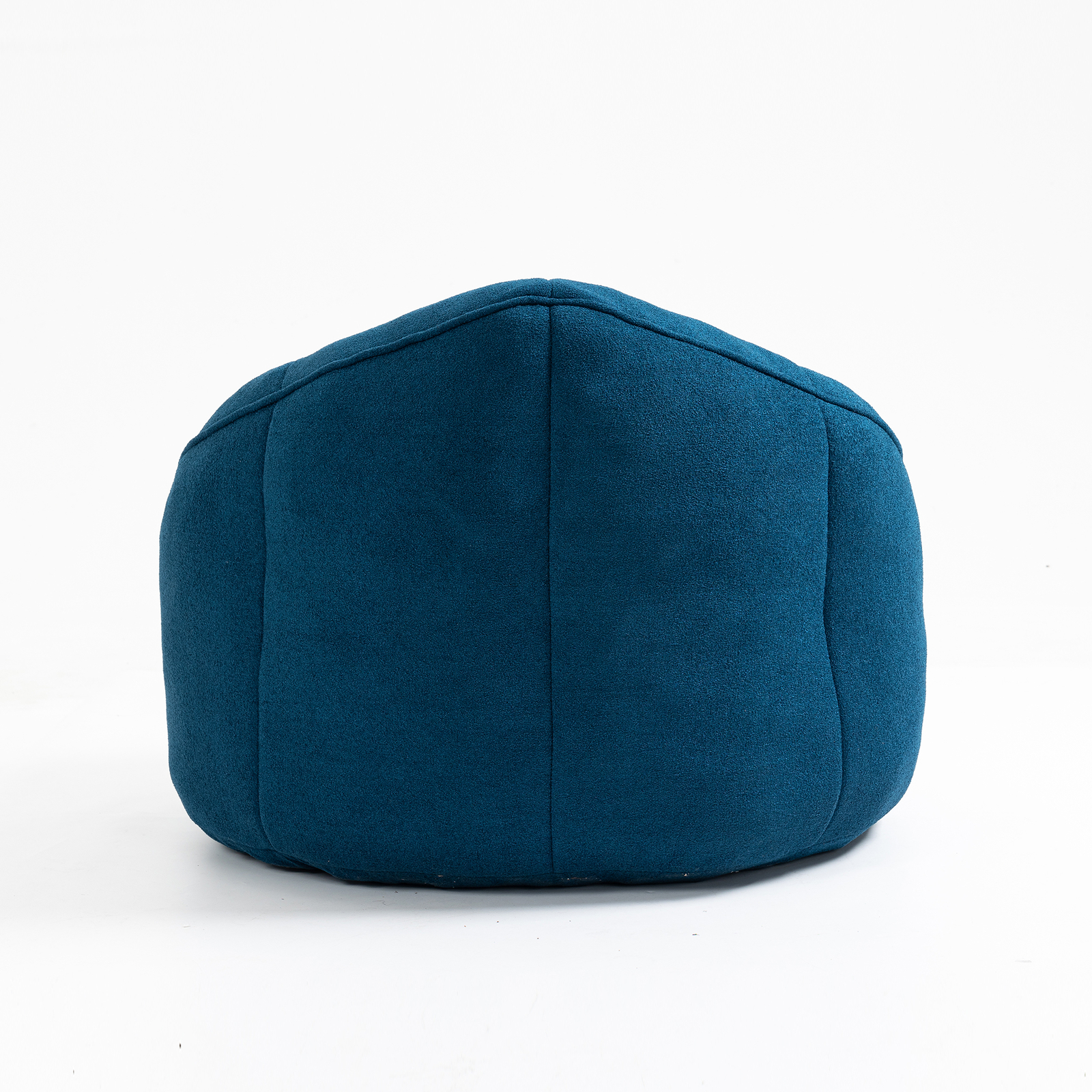 Bean Bag Sofa Chair High Pressure Foam Bean Bag Chair with Padded Footrest Blue