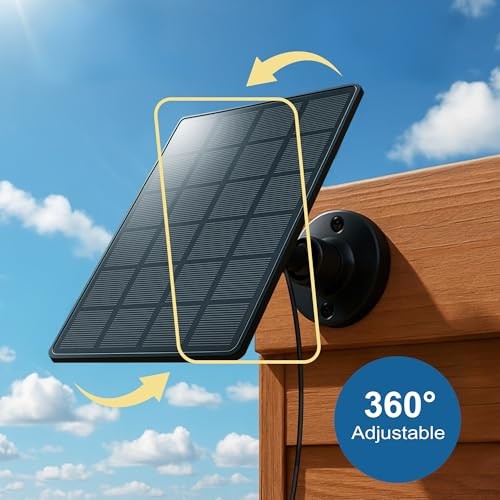 Solar Panel for Automatic Chicken Coop Door – 360° Rotating Max 500mA High