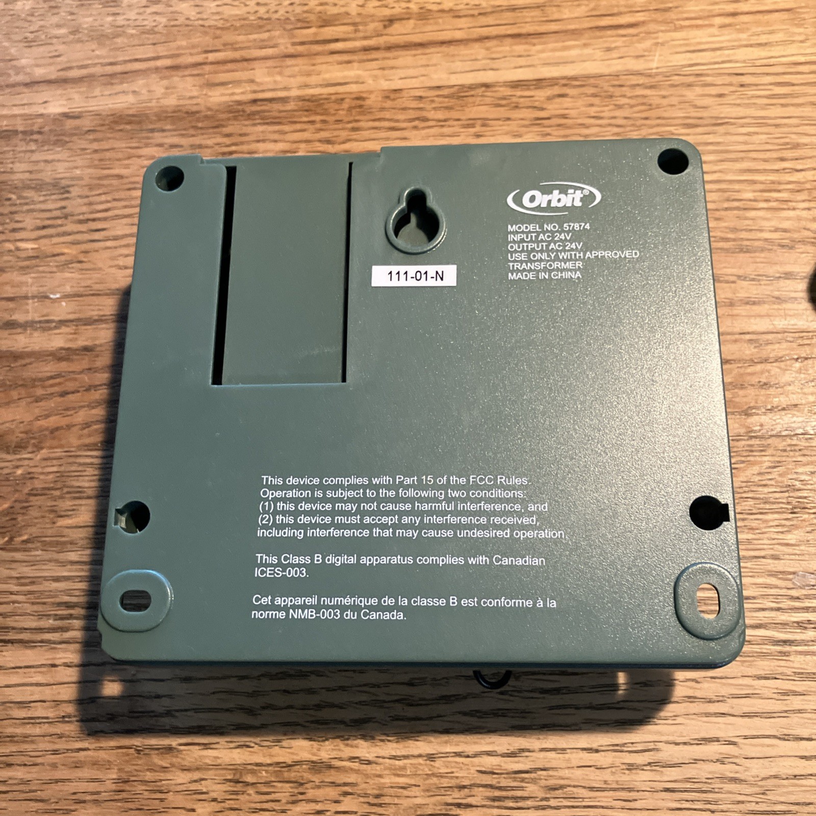 Orbit 4 Station Easy Set Logic Indoor Sprinkler Timer Model: 57874