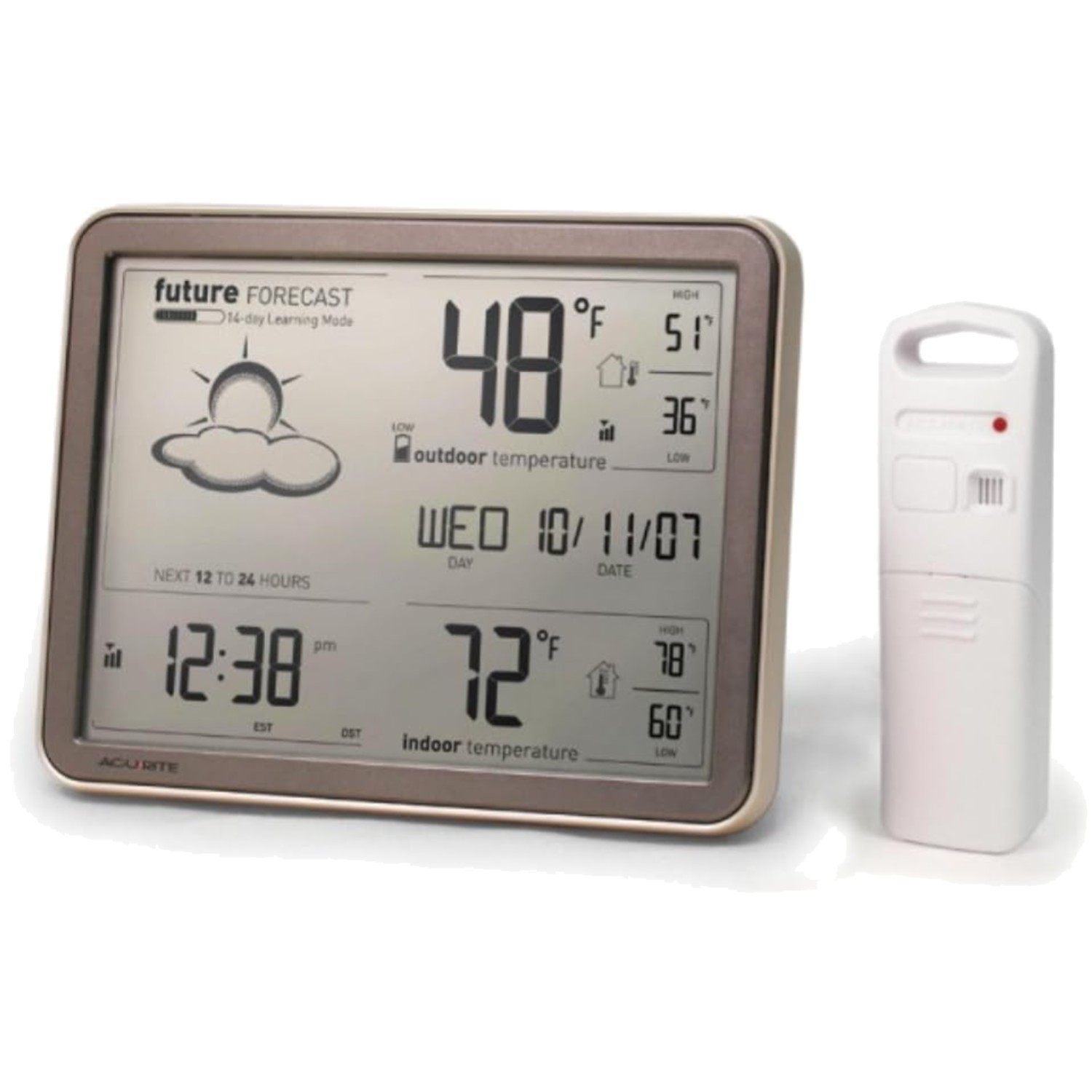 Self-Learning Forecast Wireless Weather Station with Large Display and Atomic...