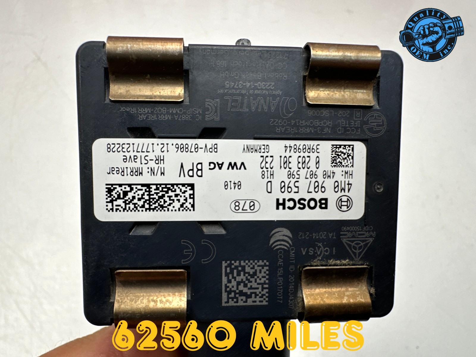 2017-2024 AUDI PORSCHE - REAR LEFT SIDE BLIND SPOT SENSOR CONTROL MODULE OEM 62k