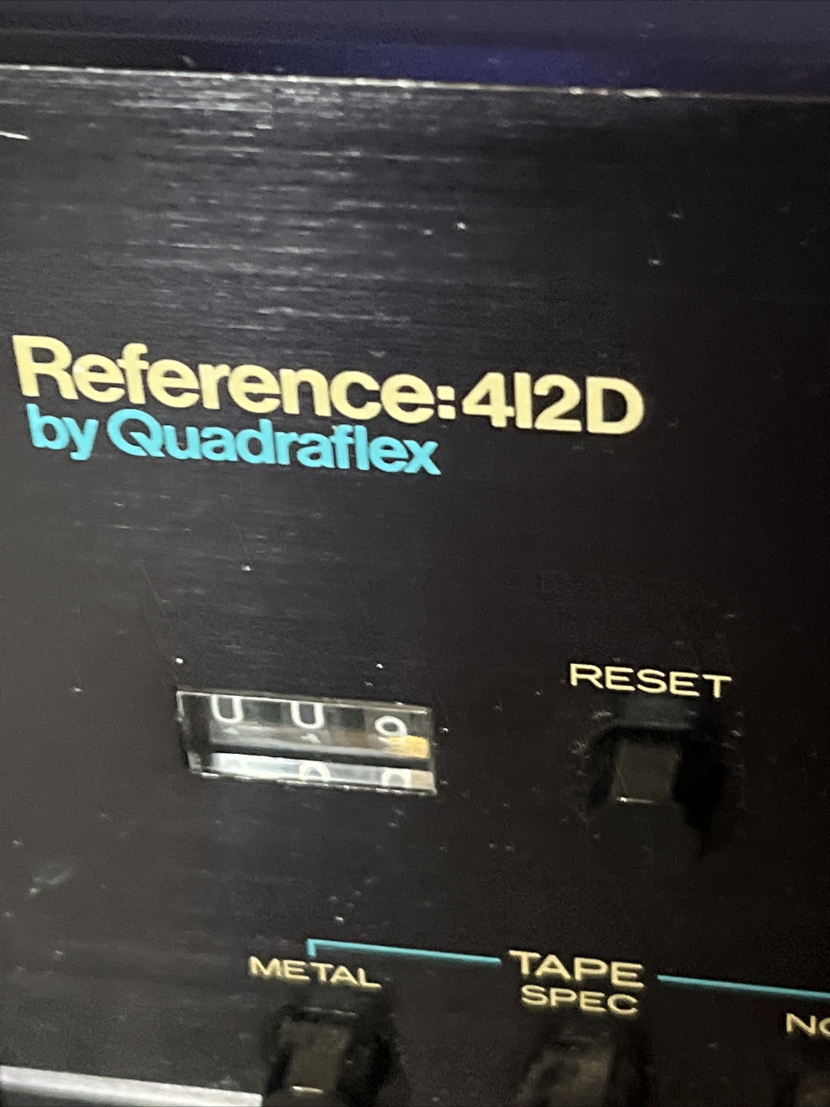RARE QUADRAFLEX REFERENCE 412D -VINTAGE Tape Deck Needs Repair AS IS