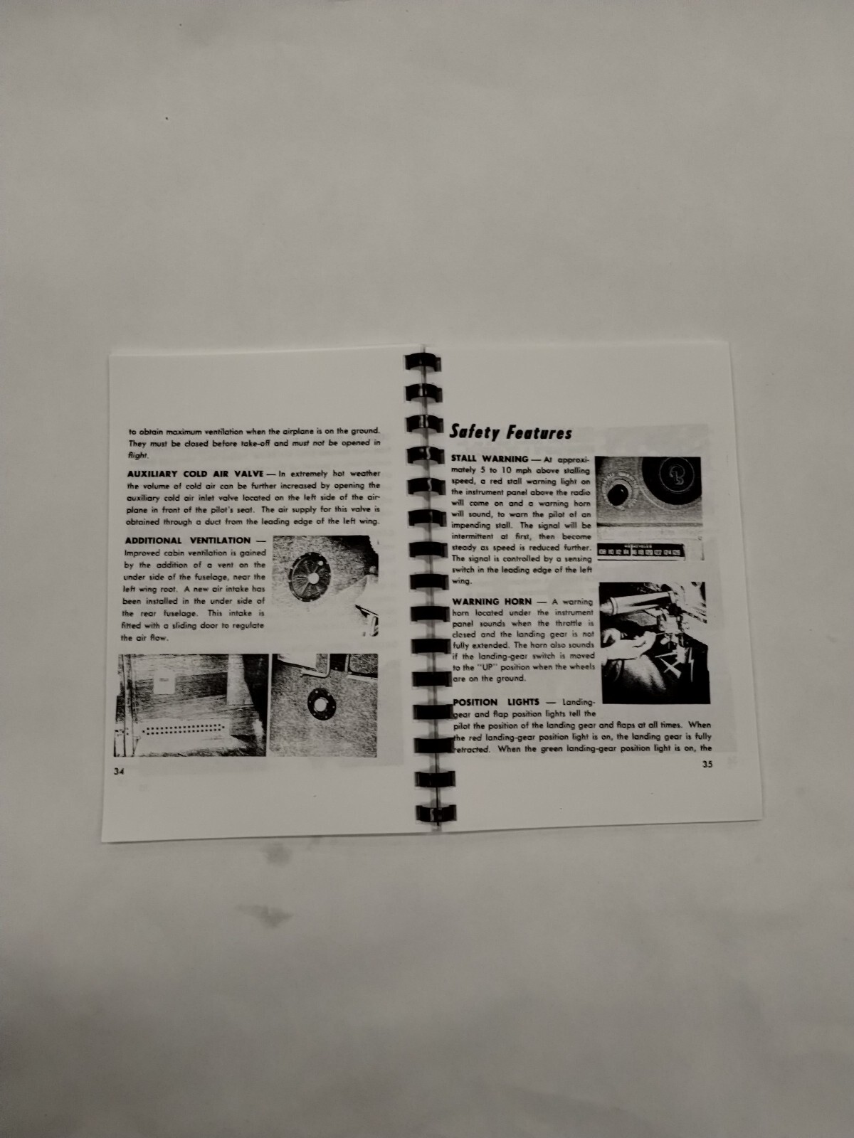 Beechcraft Bonanza Model E35 Owner's Manual-Copy
