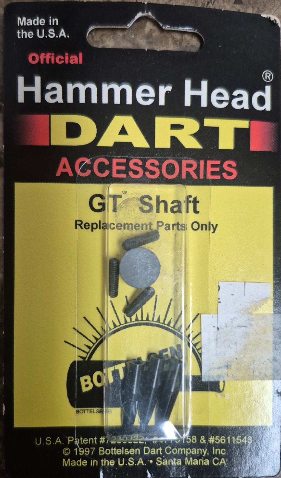 Bottelson GT Shafts black short screw type