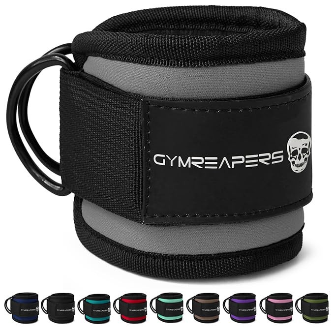 Ankle Strap (Single) For Cable Machine Kickbacks, Glute Workouts, Lower Body ...