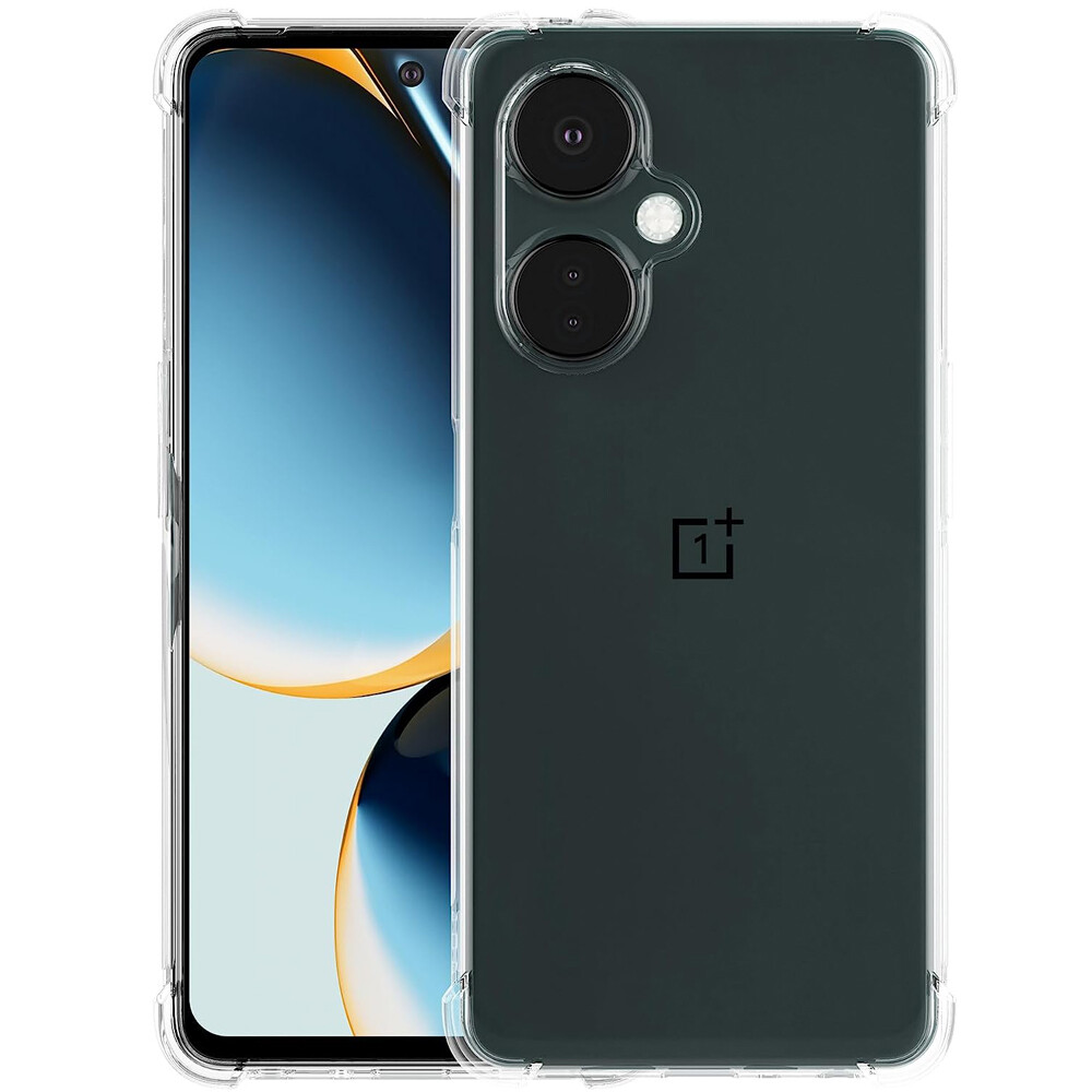 Slim Clear Shockproof TPU Case+Screen Protector For OnePlus Nord N30 / CE 3 Lite