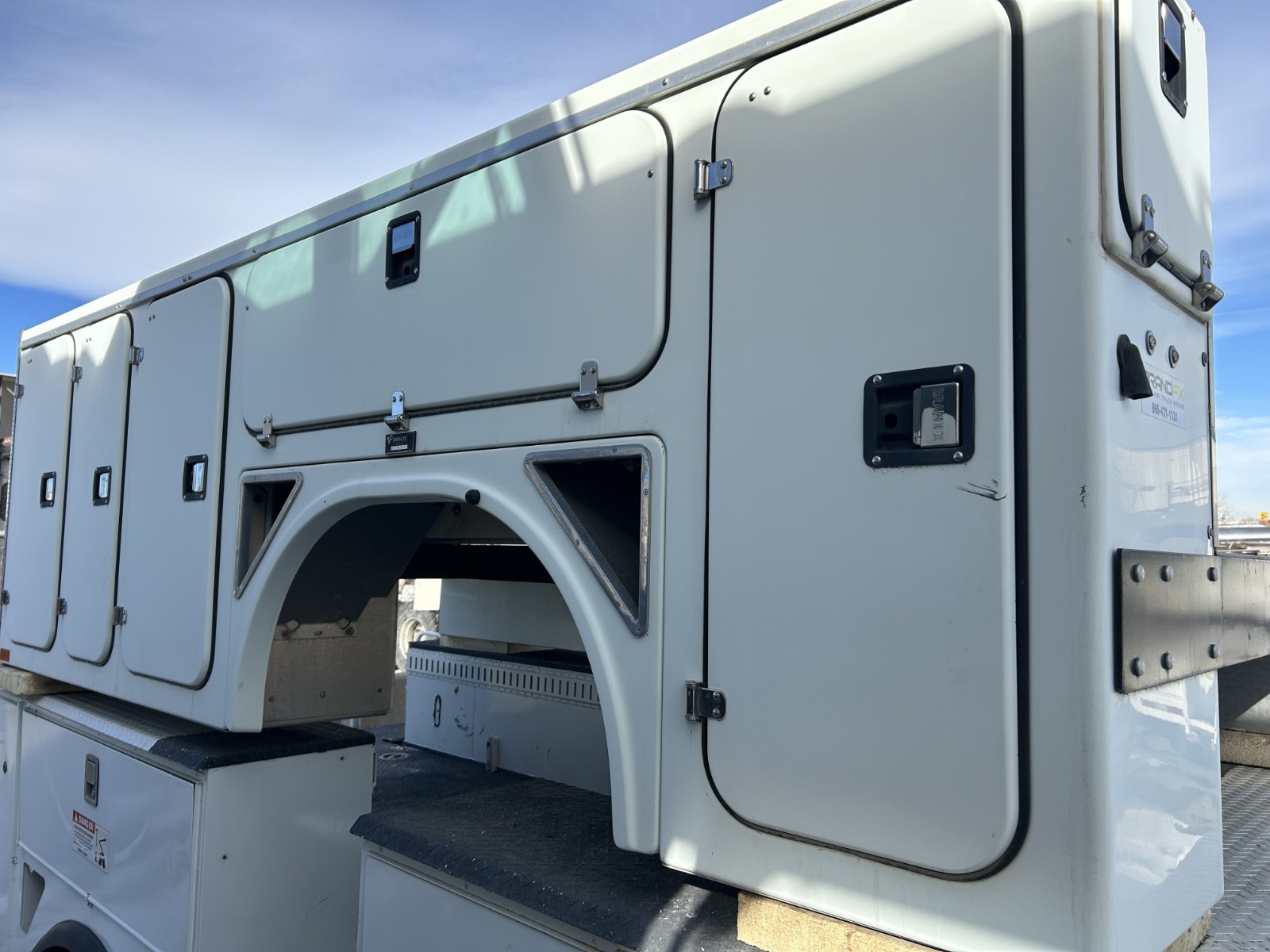 Brand FX Line body for bucket truck