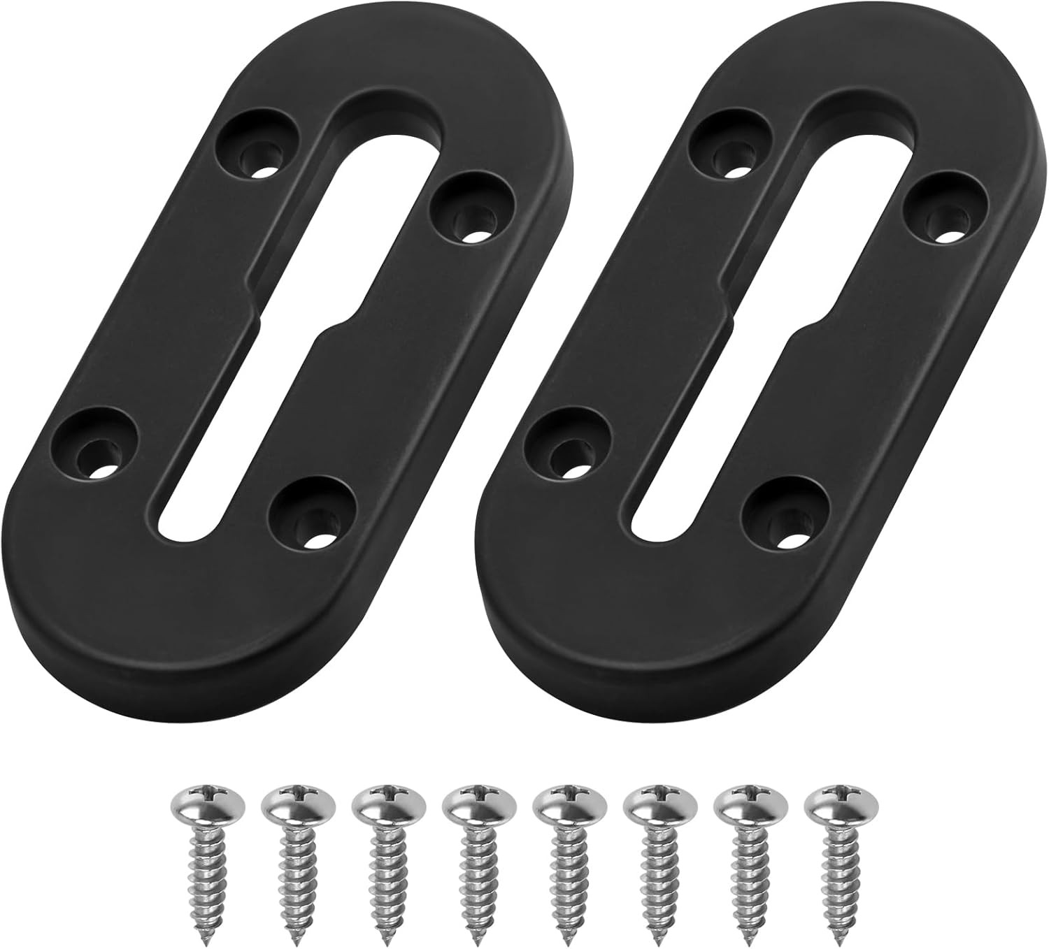 Kayak Track Mount Low Profile Rail 4In 4 Holes 2 Pack Accessories Holder