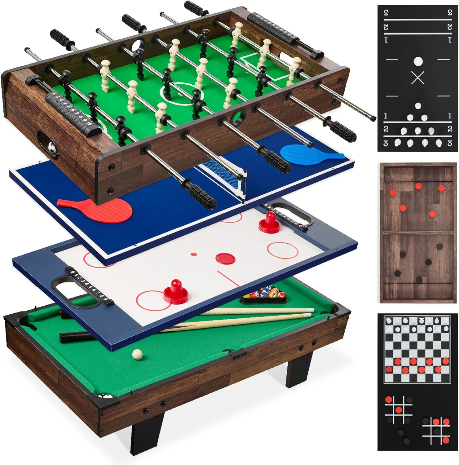 Multi-Game Table Series – Interactive 4-In-1 and 11-In-1 Game Tables for Kids wi