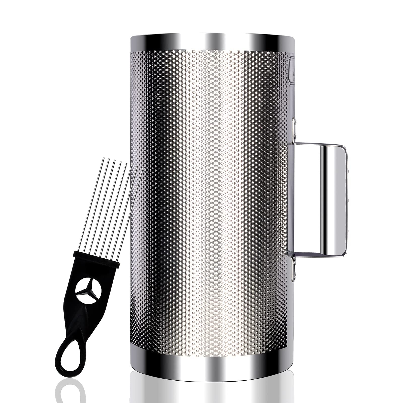 EASTROCK Stainless Steel Guiro 6"x12" Latin Percussion 6"*12", Black