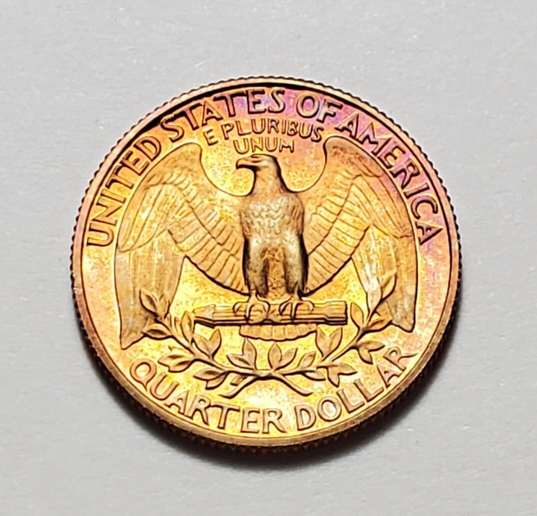TONED 1981 S WASHINGTON QUARTER PROOF UNC #C3848