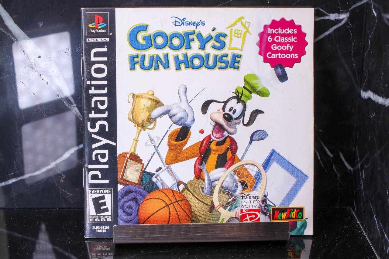 NO GAME- Disney's Goofy's Fun House Instruction Book Manual PLAYSTATION ONE 1