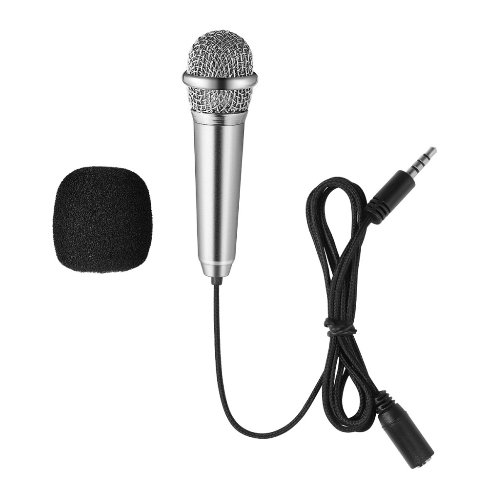 Mini Karaoke Microphone Portable Instrument for Voice Recording Chatting Singing