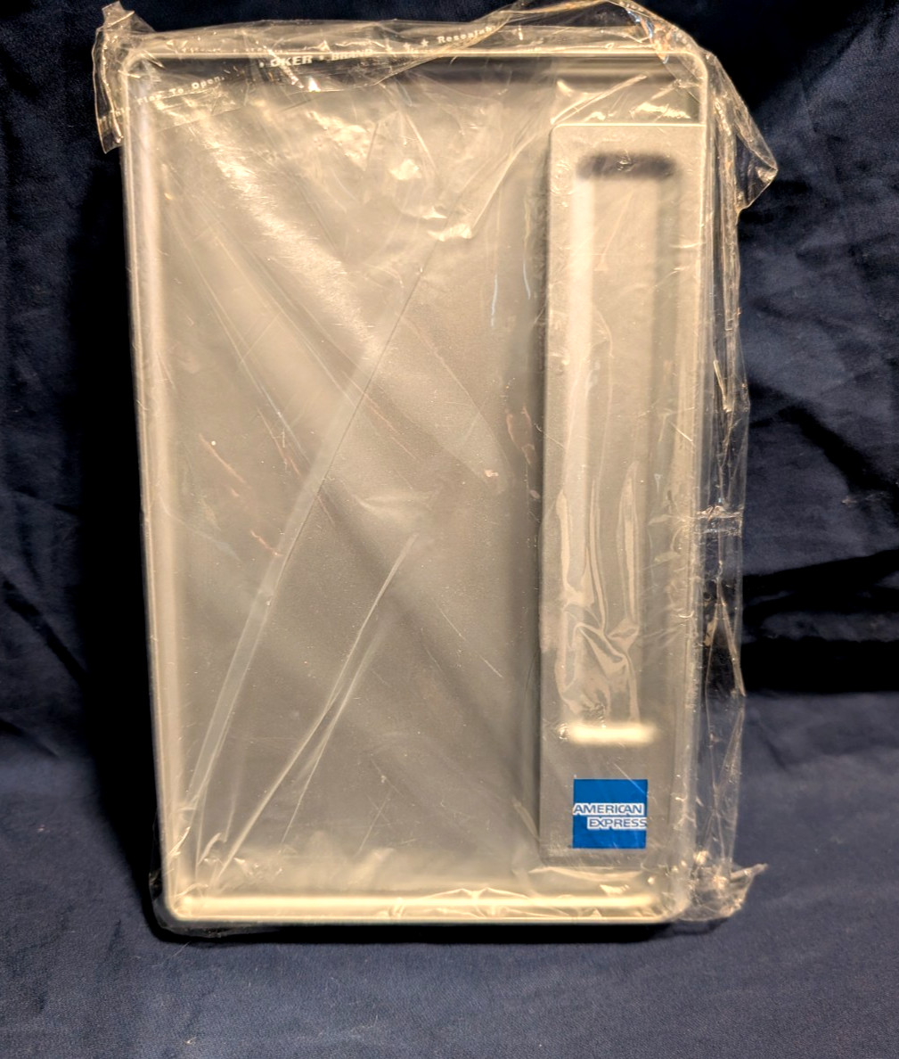 American Express Silver Tip Guest Trays Check Presenters 5-Pack Plastic NEW
