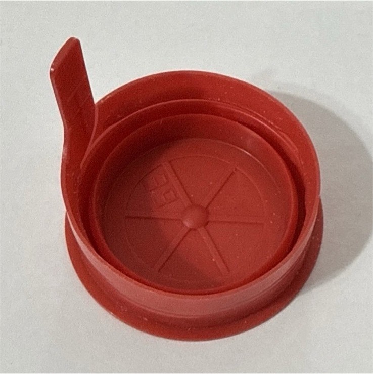 Lot of 60 red STT Tamper Evident Snap On Caps ,1.5 inches /New