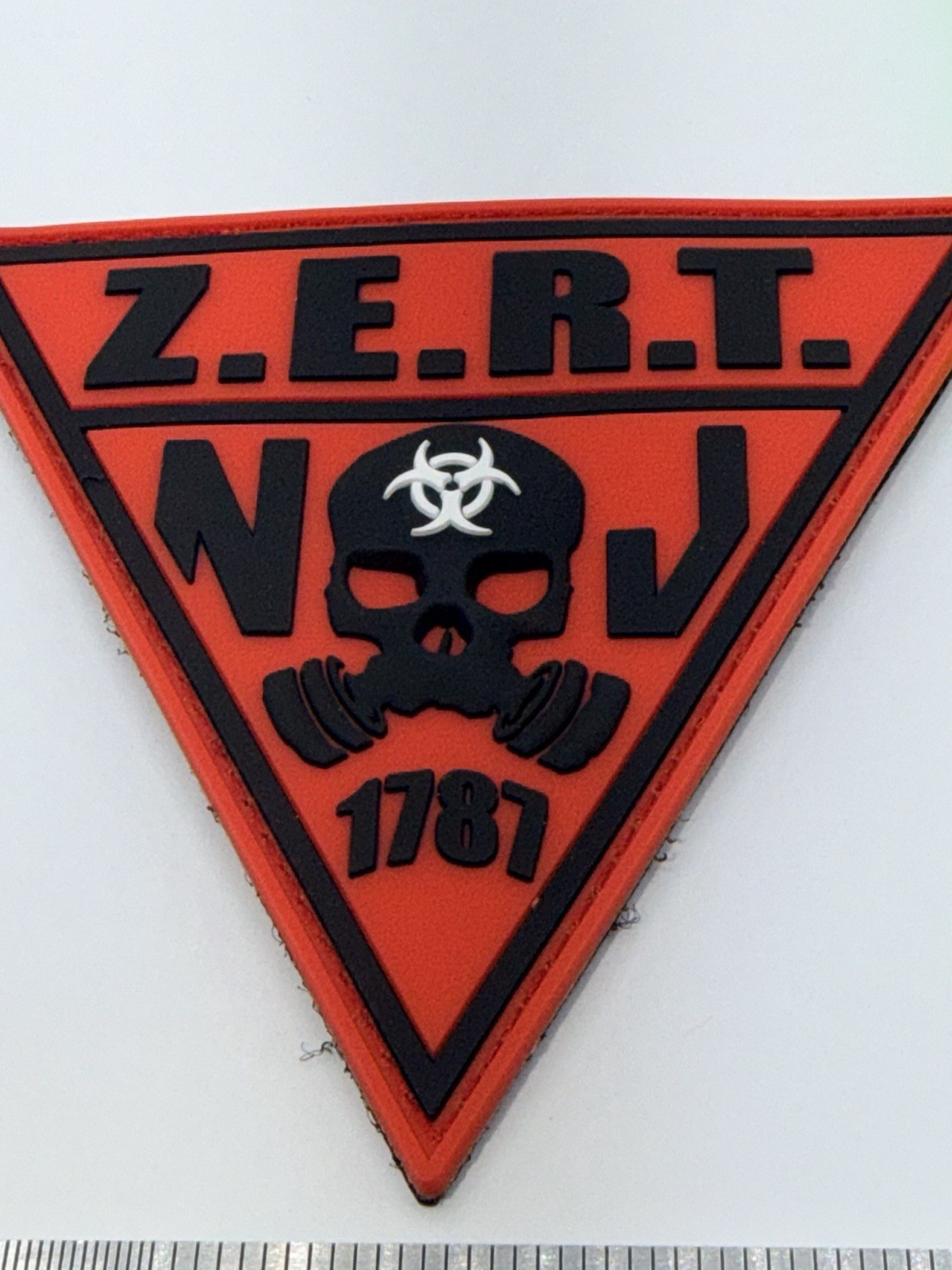 ZERT NATION New Jersey State PVC Morale Patch Hook & Loop Zombie Zero Day NEW