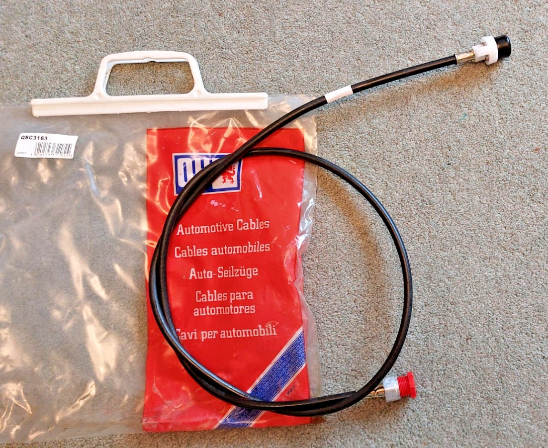 NOS Ford Escort Mk5, 1.3 to 2.0 & RS2000 Speedo Cable QH QSC3163 , 141cm Long