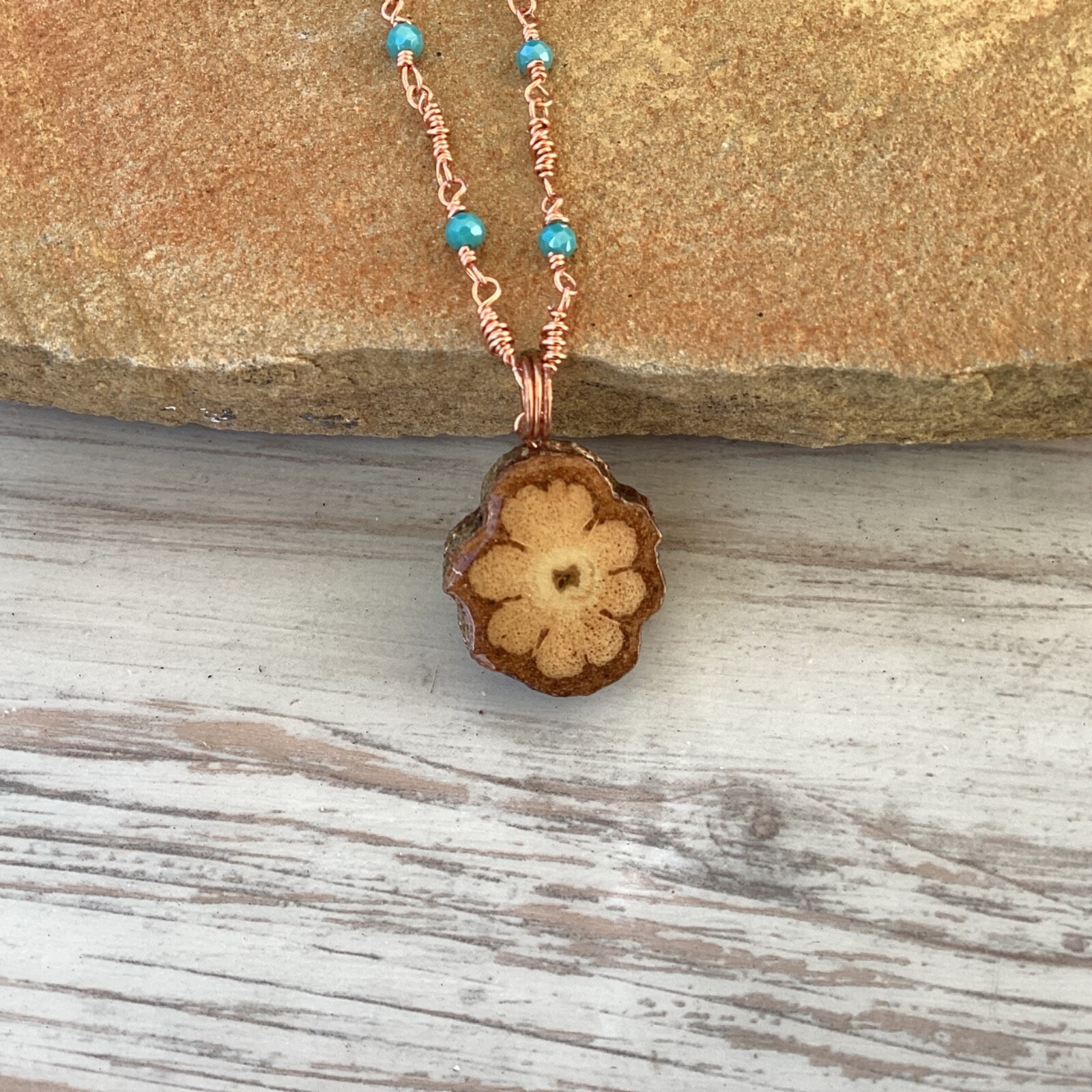 ayahuasca Pendant Necklace With Copper Chain
