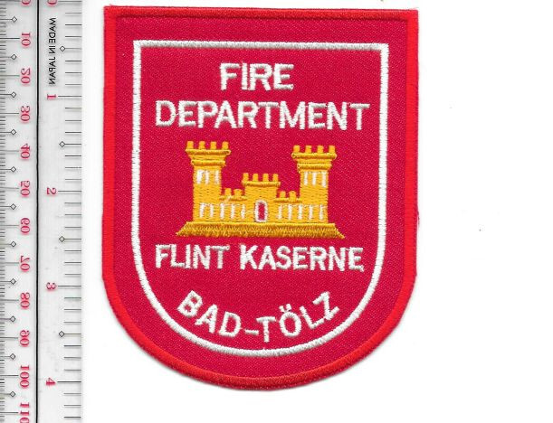 US Army Germany Bad Toelz Flint Kazerne Fire Department Bavaria NO TARIFF