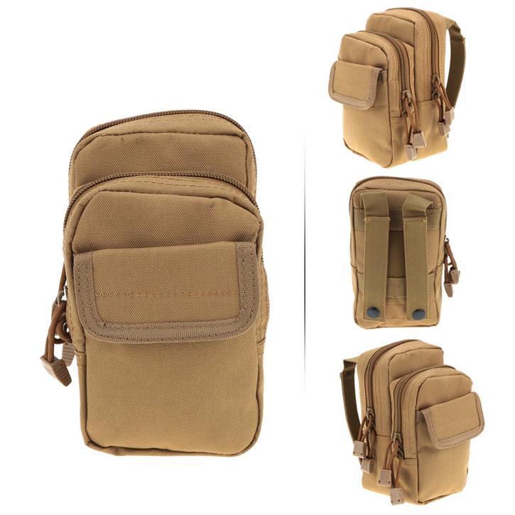 Cellphone Pockets Molle Waist Belt Bag Outdoor Wallet Tactical Utility Pack US