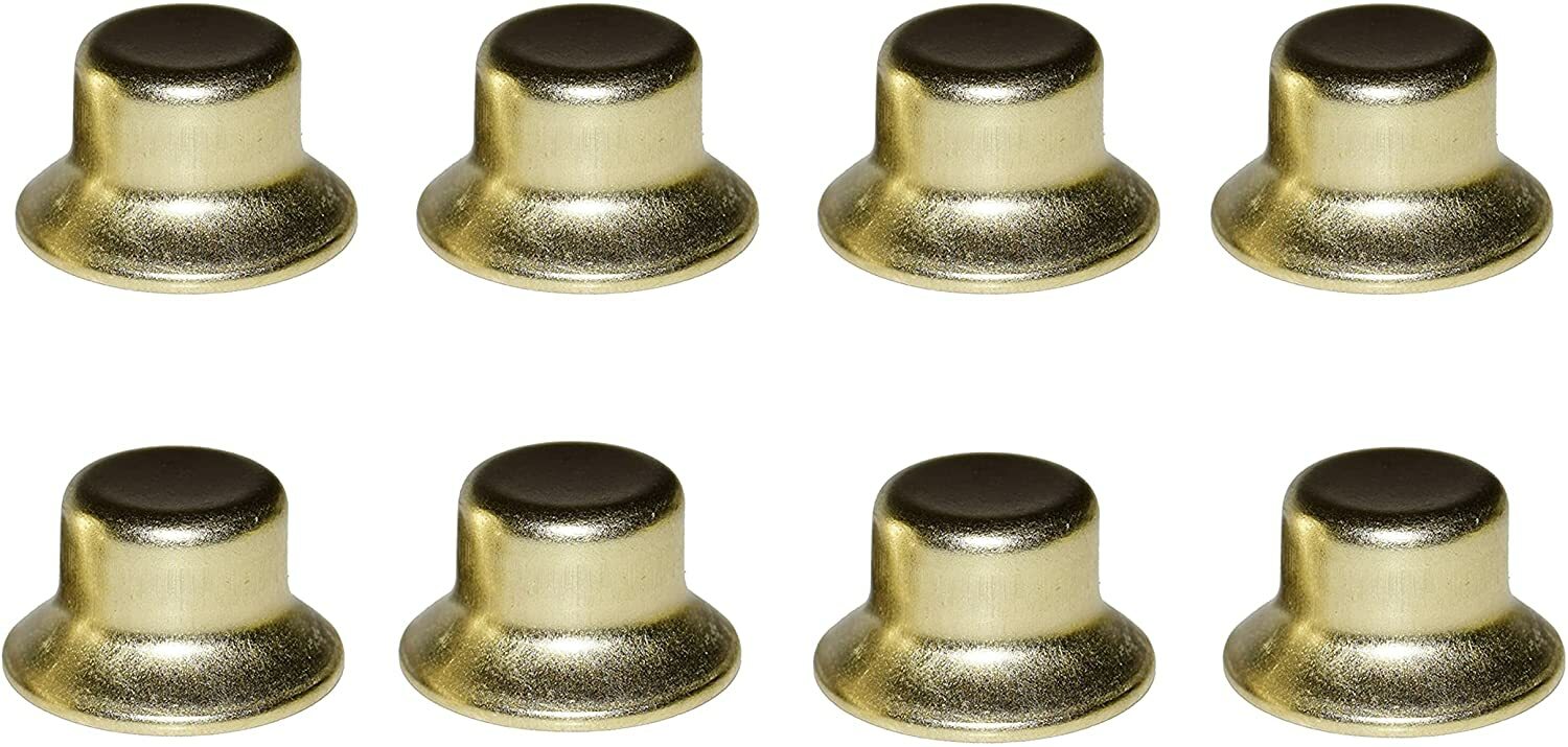KastLite 1/2" Plated Steel Finials | Stamped Threaded 1/4-27 Shade Holder