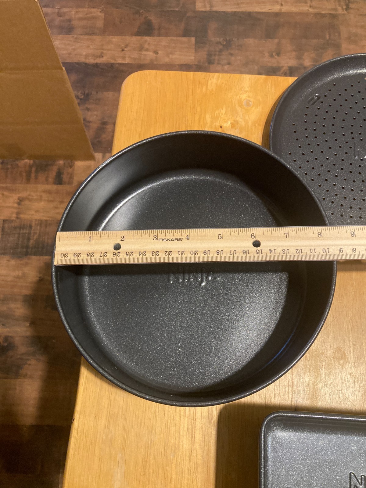 3 DIFFERENT PIECES OF Ninja COOKWARE NINJA BLACK IN FINE CONDITION 8 1/2"