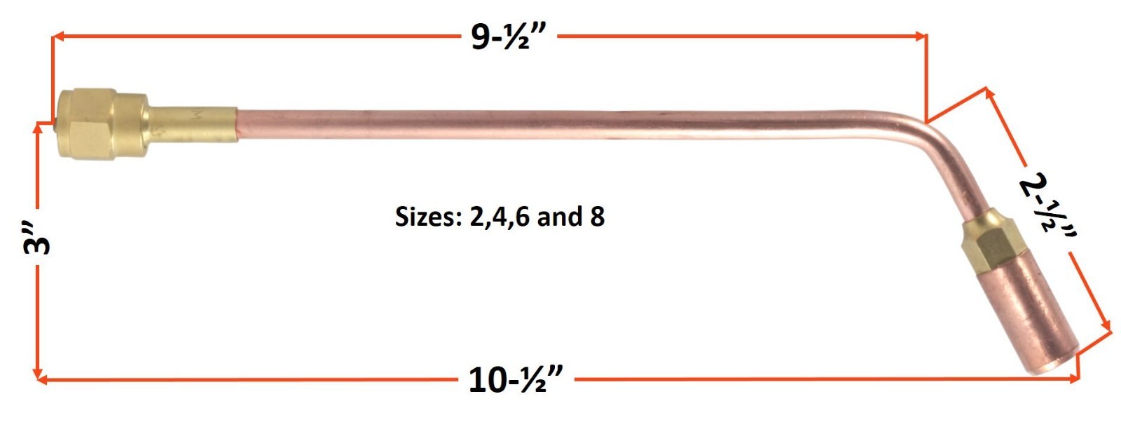 Heating Nozzle/Rosebud 4-MFA-1 Replacement for 100 Series Torch Handles Oxy Acet