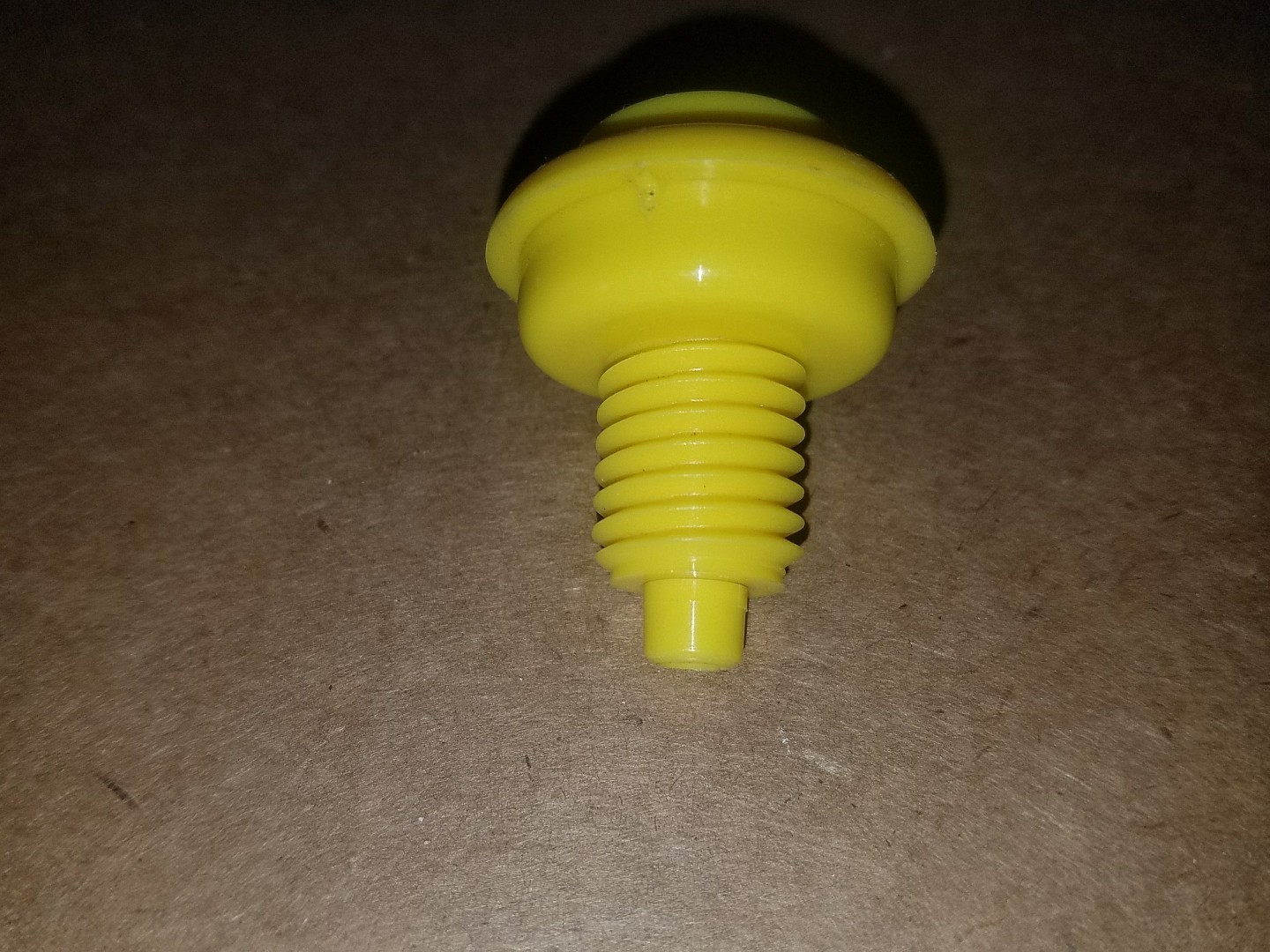 Bright yellow  short  Button for classic arcade games