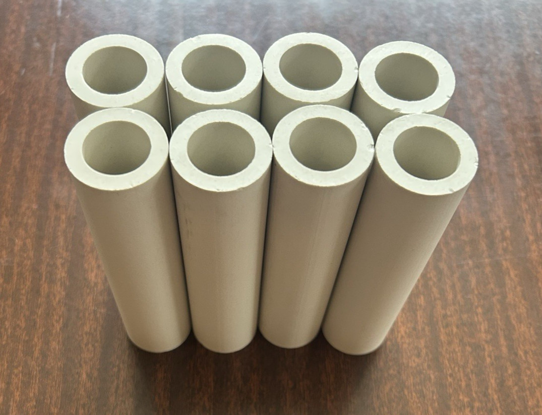 Ceramic standoffs  4 1/4" long X 1 1/8" OD, 3/4" ID (lot of 8) Brand New