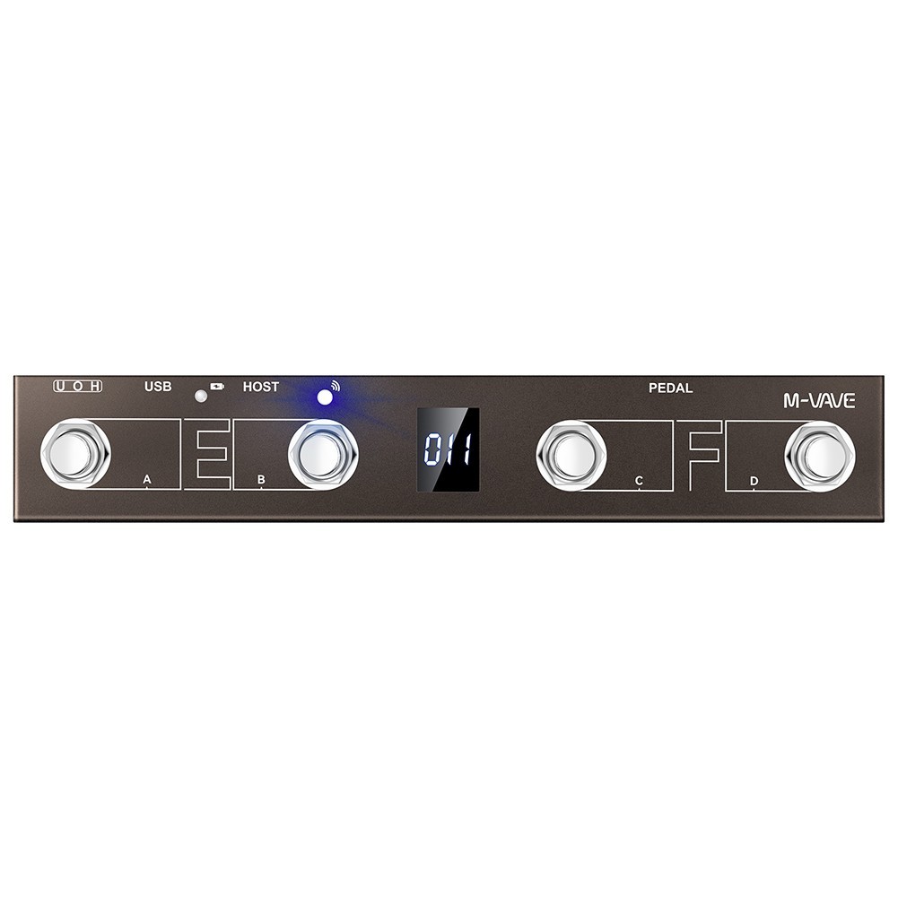 For M-VAVE Chocolate Plus For MIDI Footswitch Controller Rechargeable-4Buttons