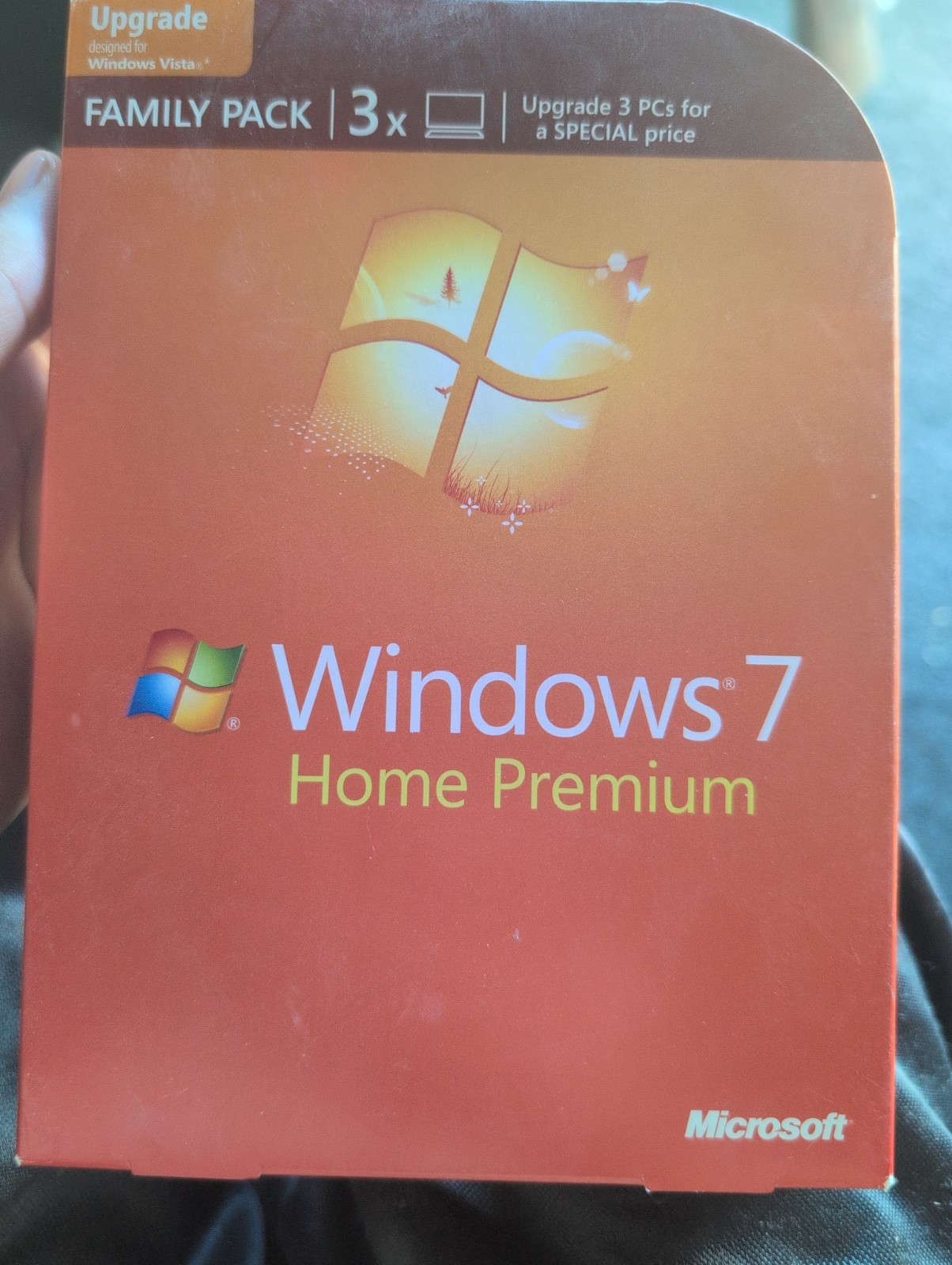 Microsoft Windows 7 Home Premium Upgrade _ Family Pack 3 PCs _ For 32 & 64 Bit