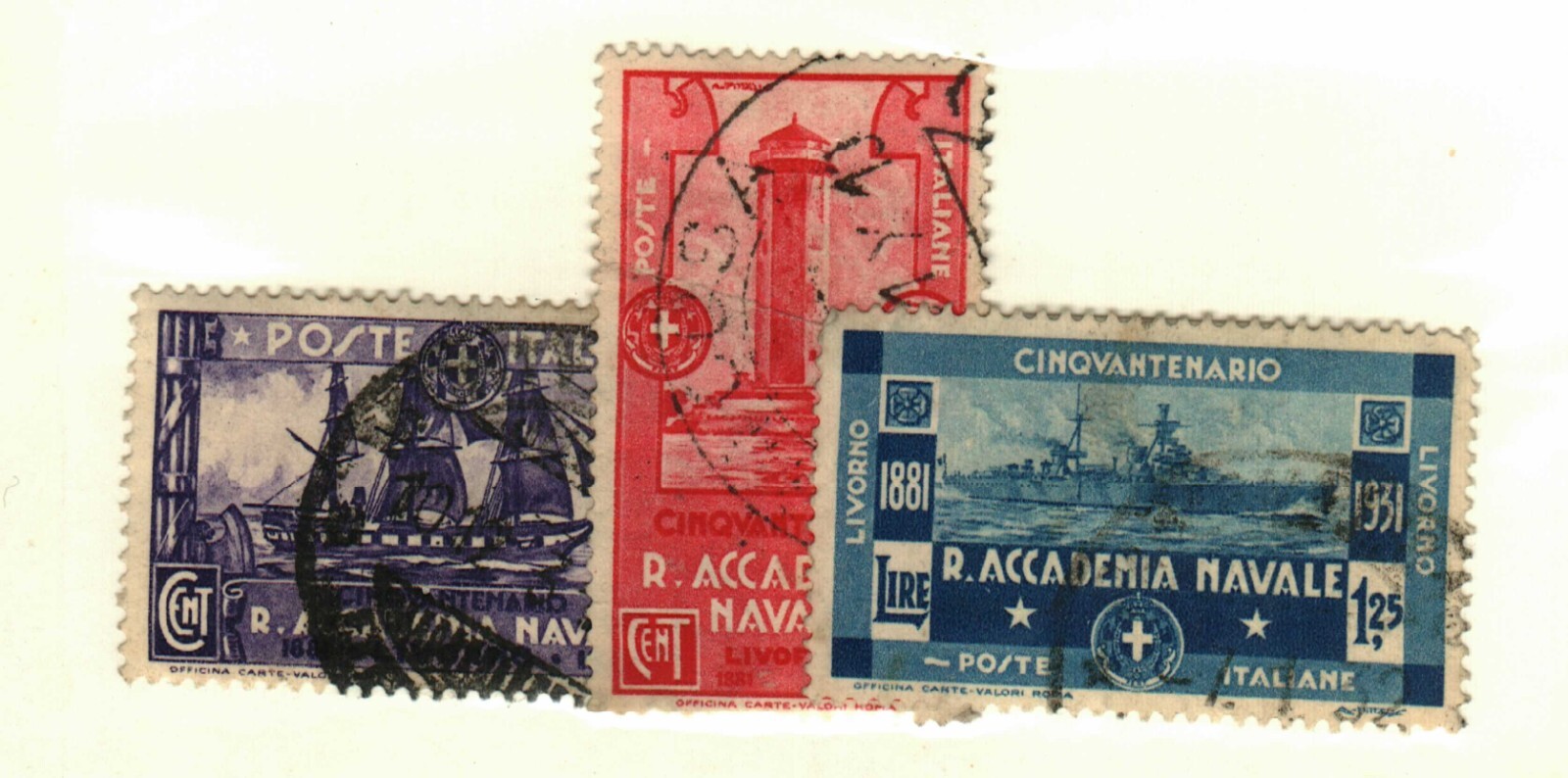 Italy #265-7 used