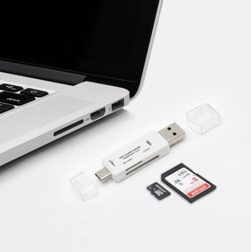 USB3.0 High Speed Memory Card Reader Type-C TF/SD Card Mobile Phone Card Reader