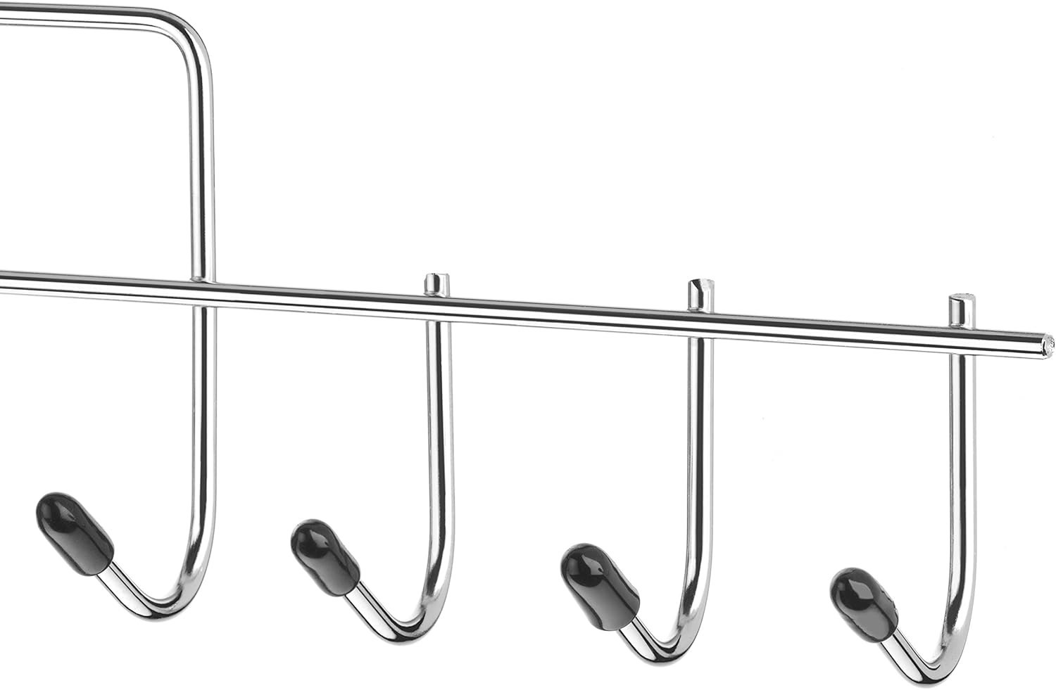 Elegant 10 Hook Accessory Hanger in Chrome & Black – Space Saving Design