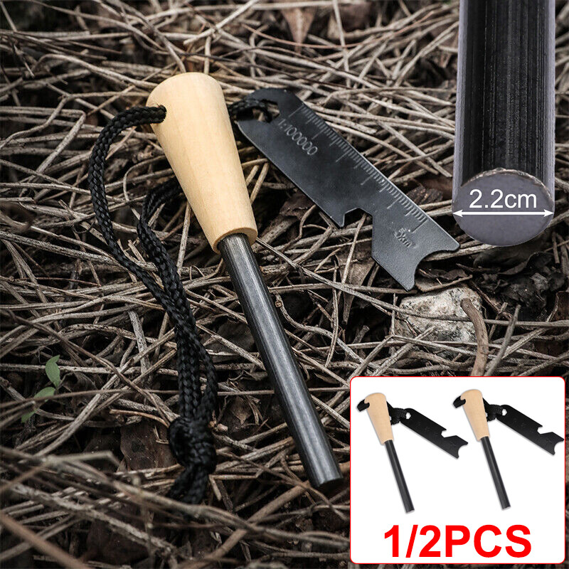 Magnesium Ferro Rod Fire Starter Emergency Ferrocerium Survival striker Flint