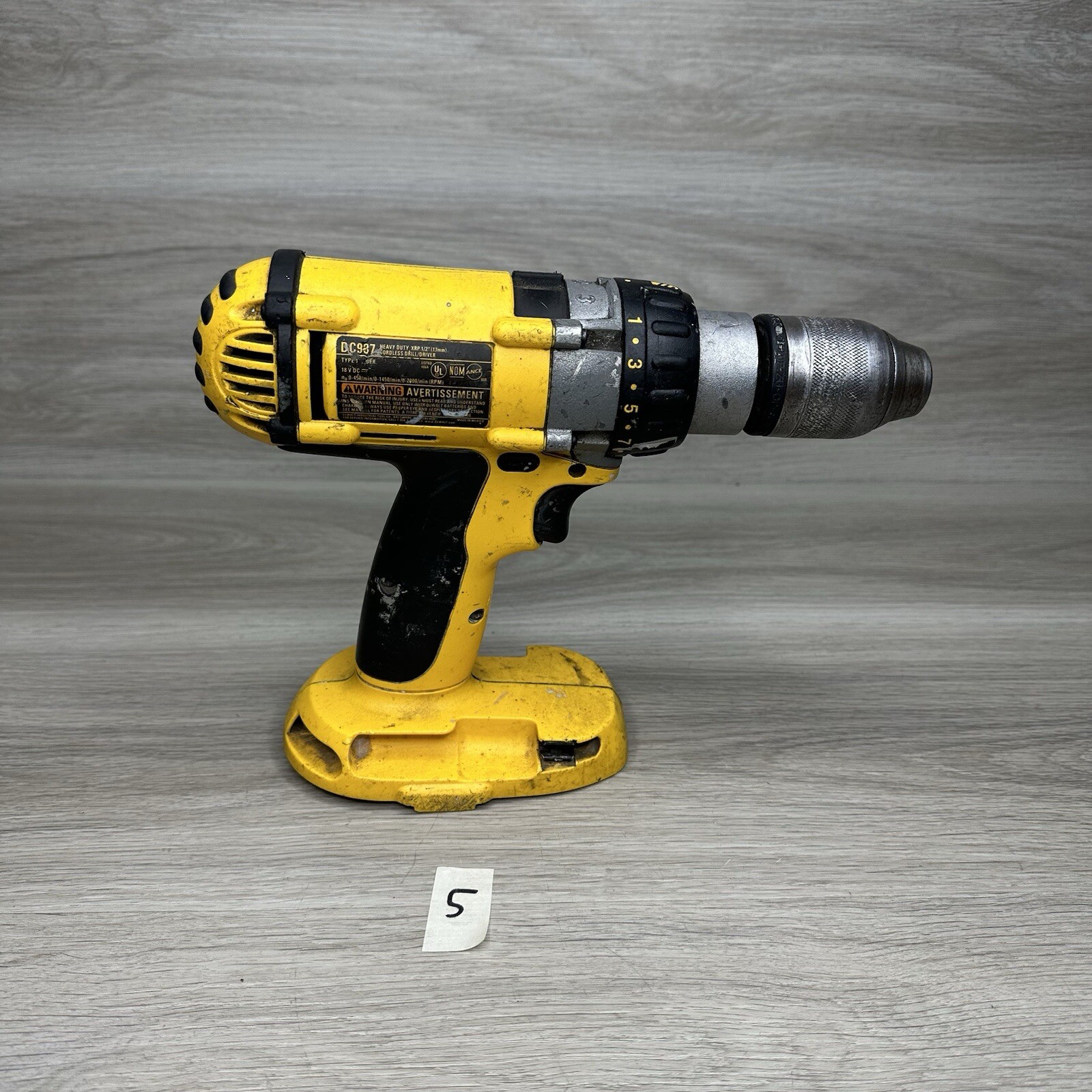 Dewalt DC987 18 Volt 1/2 in Cordless Hammer Drill Driver W/ Battery #5