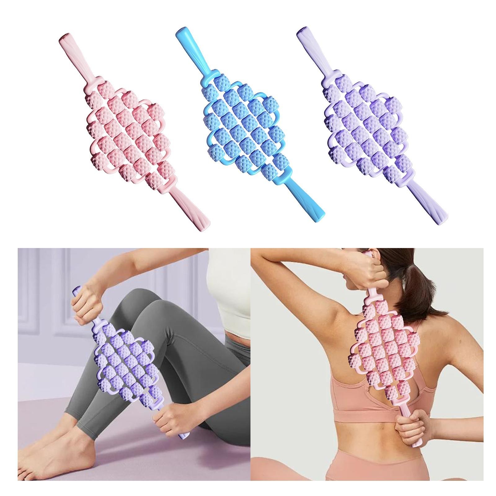 Massage Roller Stick Yoga Arms Stomach Muscle Relax Legs Yoga Massager Stick