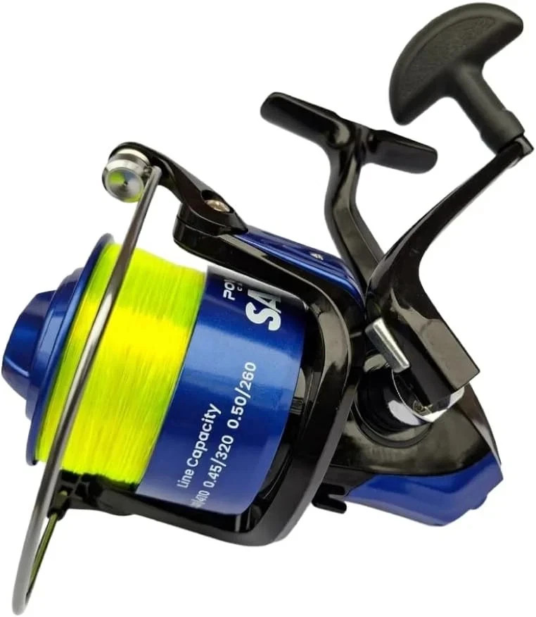 Saltz XH12000 Spinning Reel 15kg Drag 3BB + 25lb Fluoro Yellow Line
