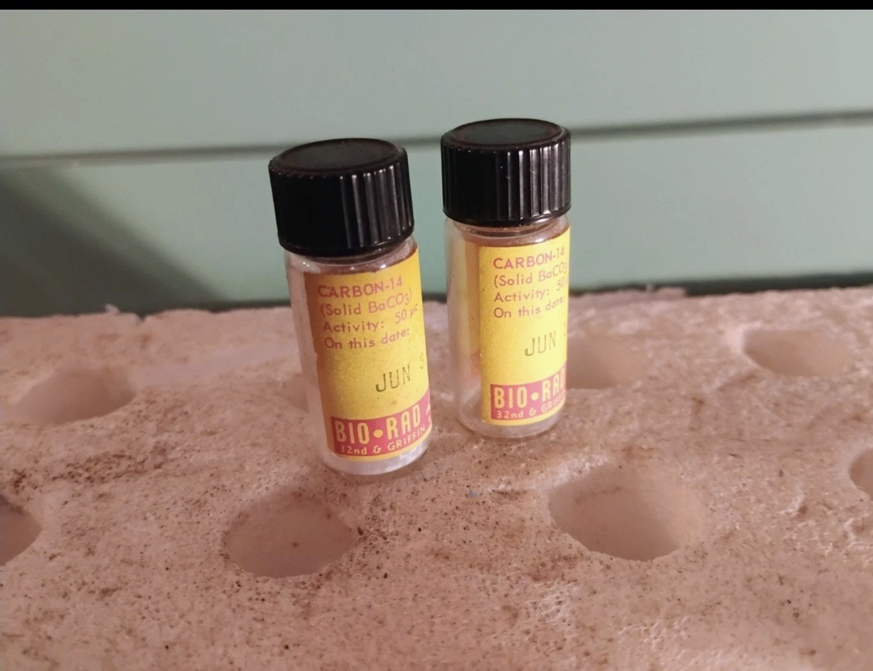 Bio-Rad Radioactive Controls Vintage Specimens