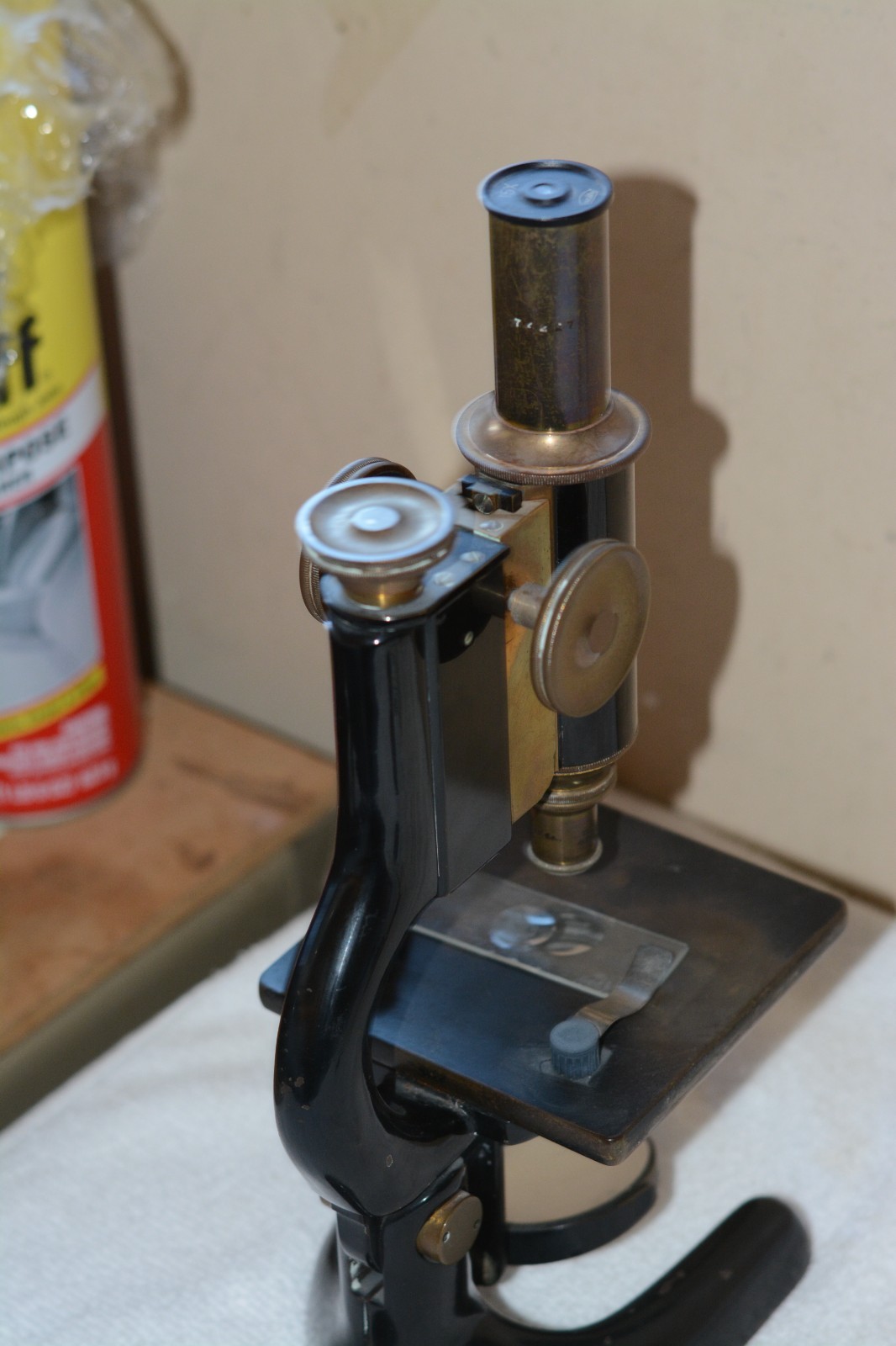 Microscopes. Antique. Bausch Lomb mirror microscope