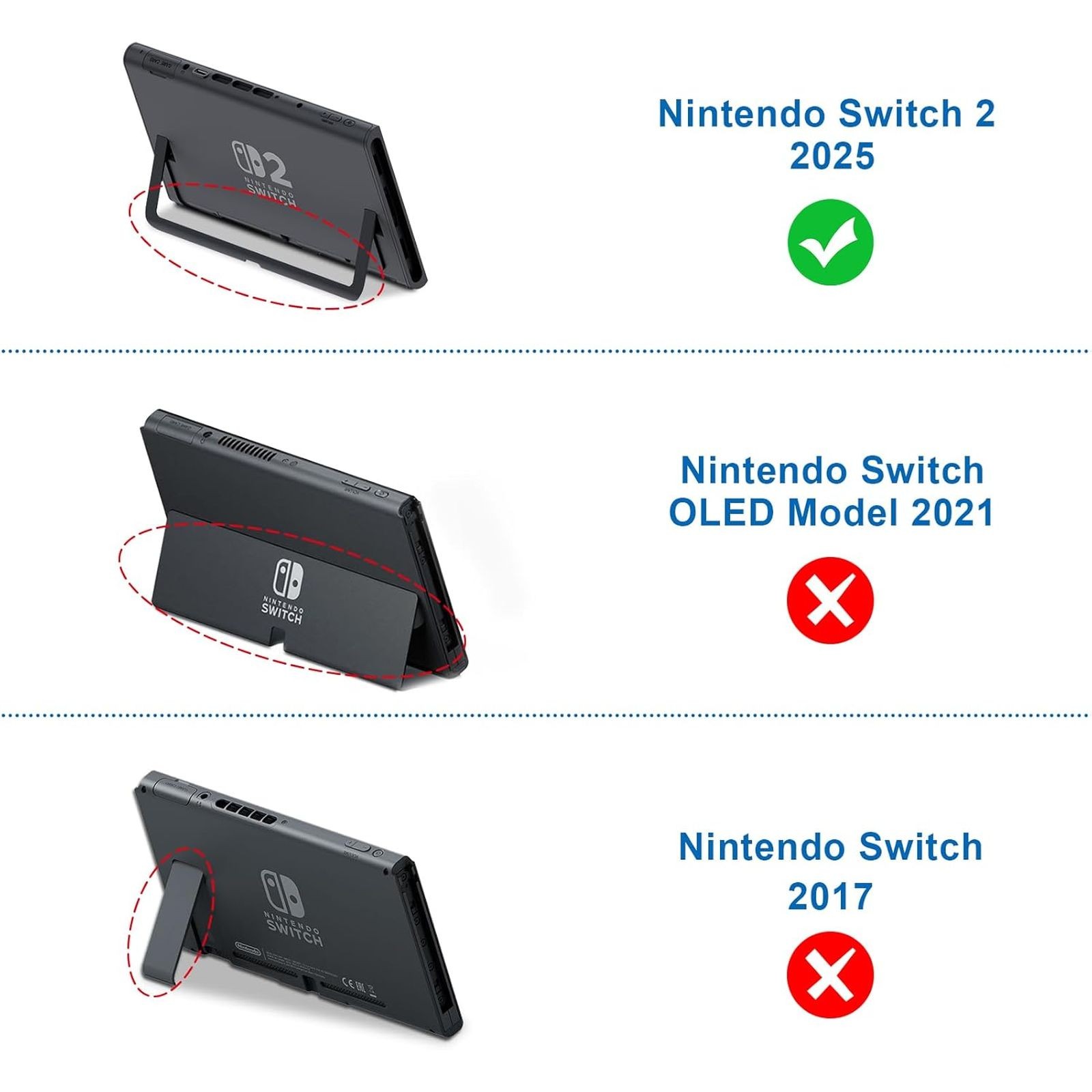 Protective Case for Nintendo Switch 2025 Console and Joy Con Cover Hard Shell PC