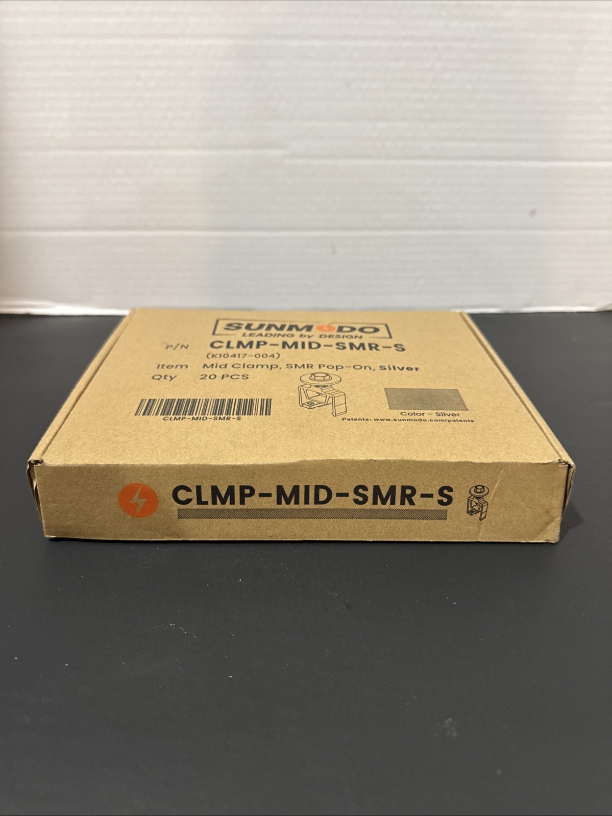 SUNMODO CLMP-MID-SMR-S K10417-004 Silver (Box Of 20)